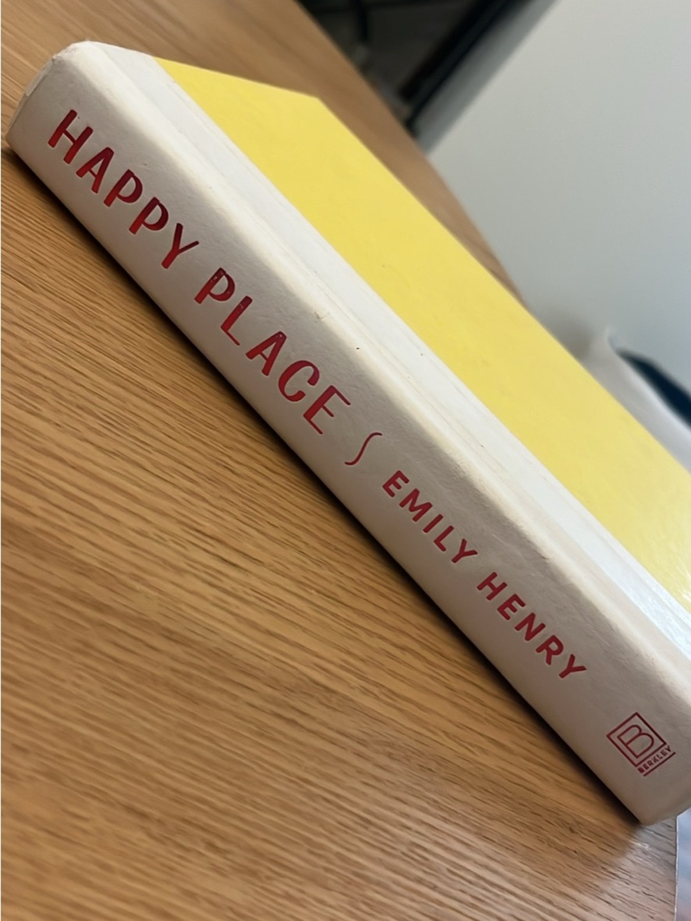 Happy Place by Emily Henry - Yellow & White Hardcover
